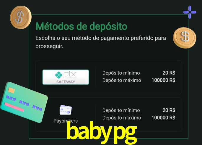 O cassino babypg oferece uma grande variedade de métodos de pagamento
